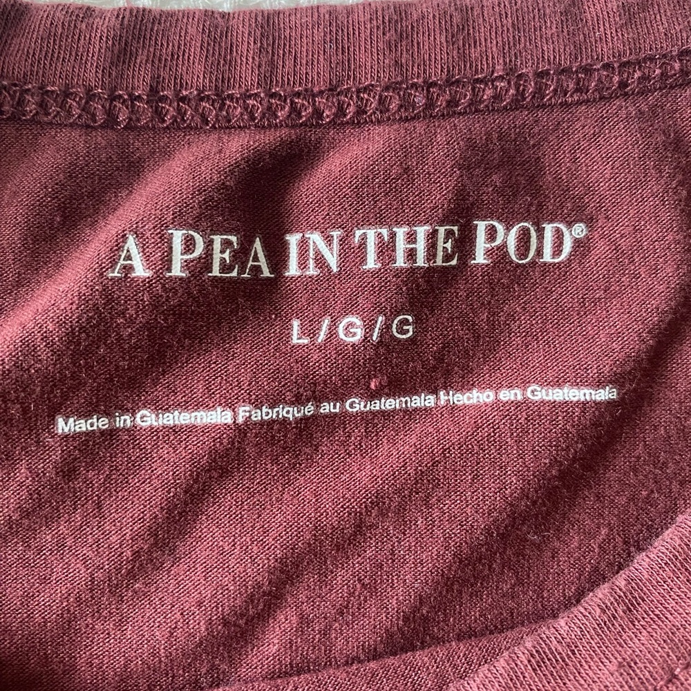 A Pea in the Pod Maroon Graphic Tee - Picture 2 of 2